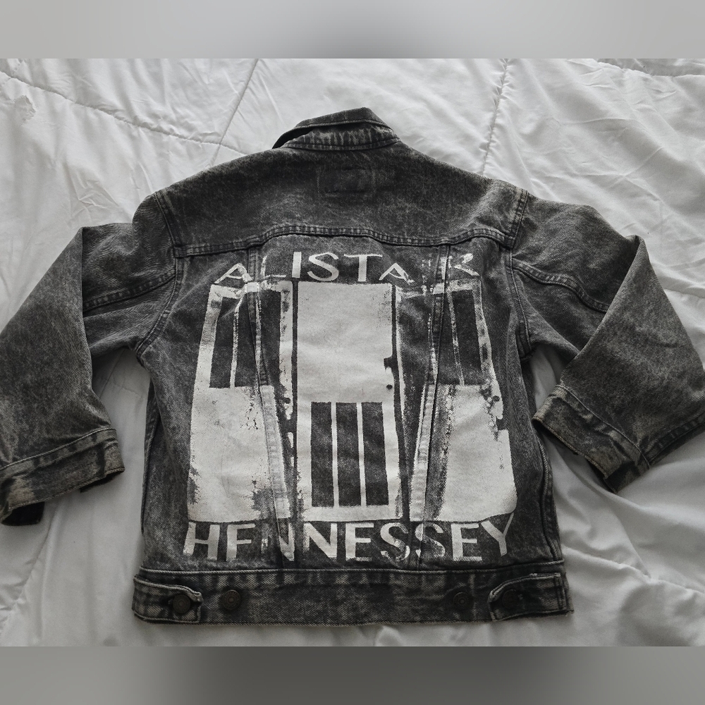 Levi's G Jean 80s 90s Chemical Acid Wash black denim jacket 57508-0256